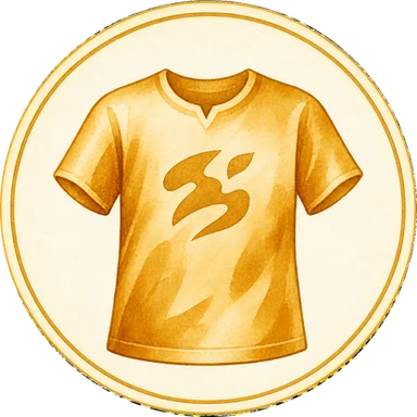 Gold watercolour t-shirt
